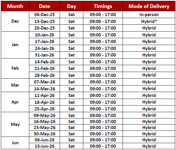 EMPB3 Calendar