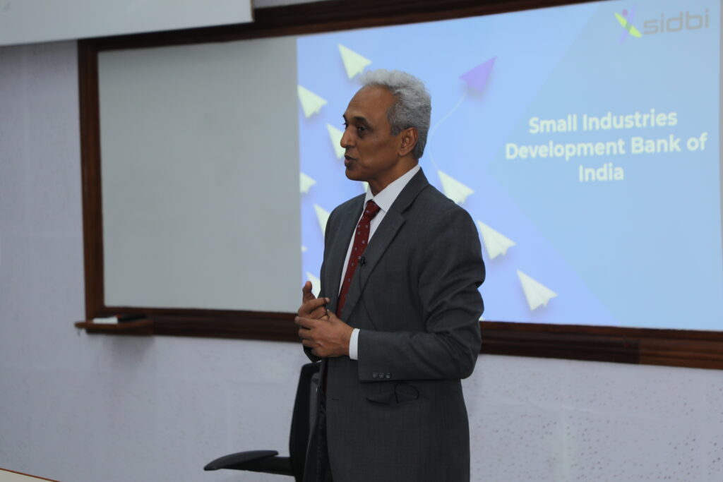 Professor giving the lecture