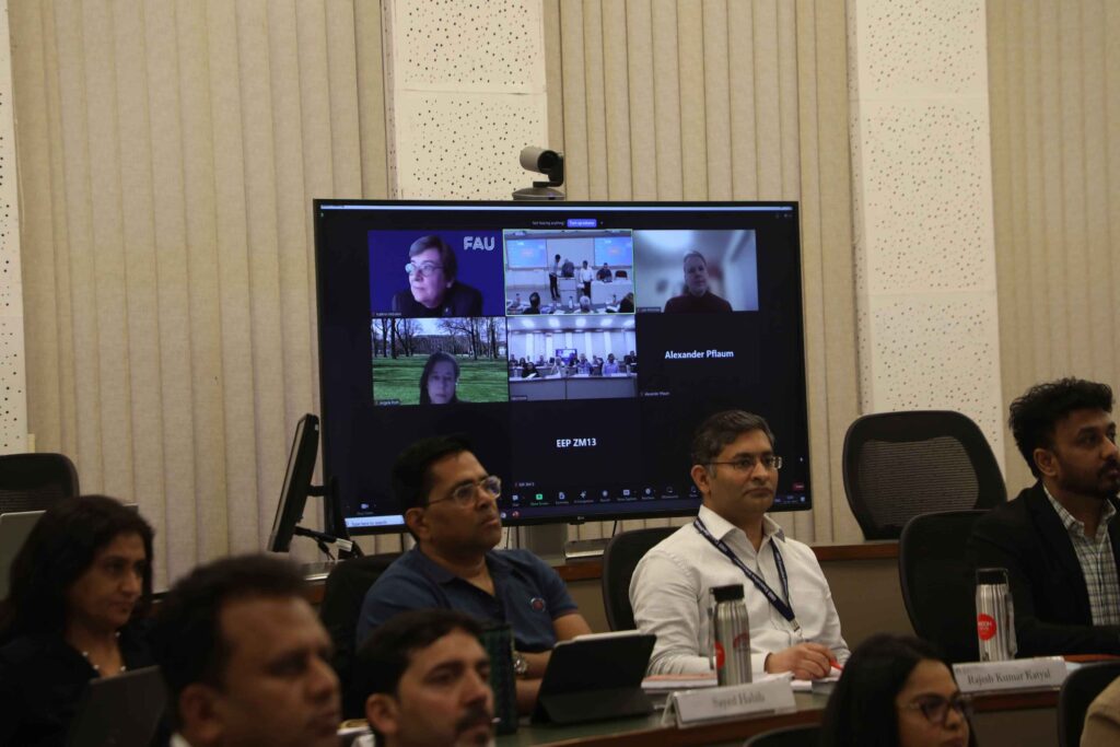 Programme Directors Prof. Katherin and Prof. Angela of FAU, joined the inauguration ceremony virtually