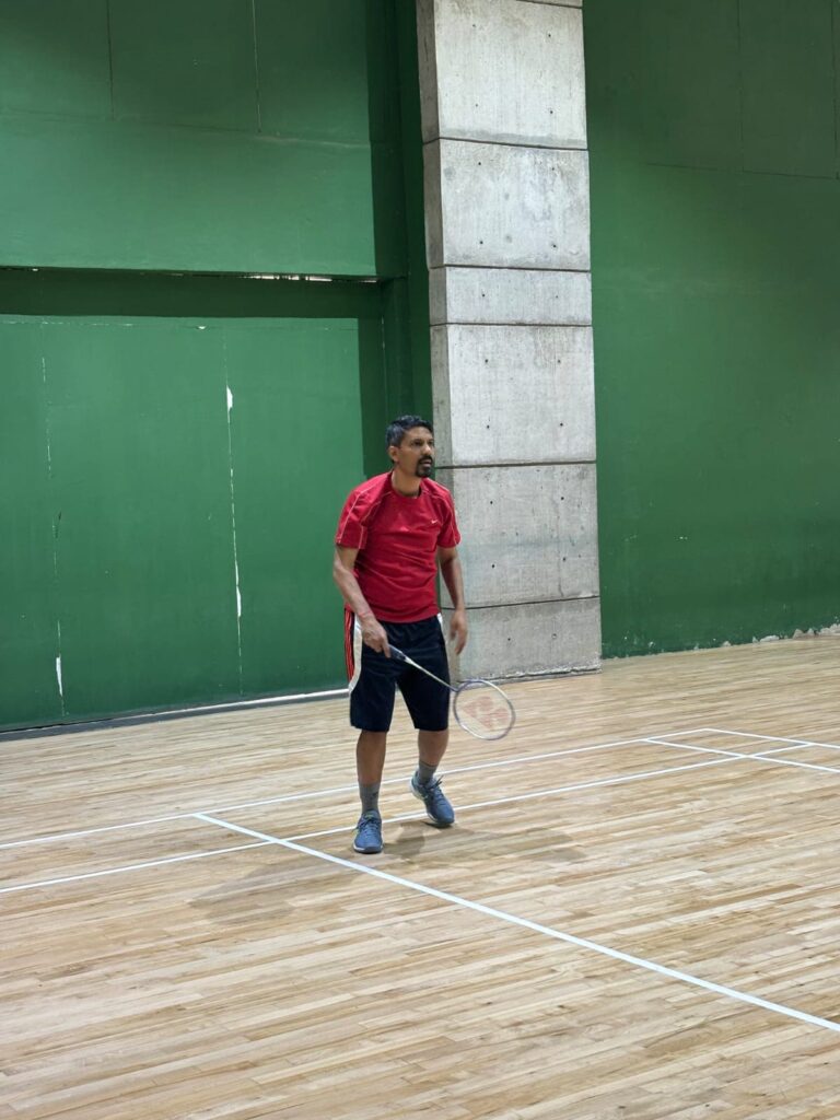 IIMB's Prof. Jitamitra Desai actively participating in the tournament