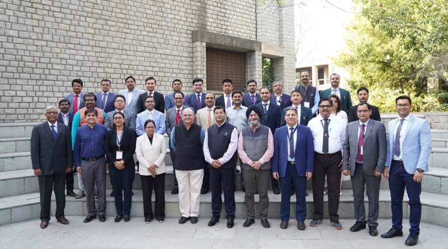 Officers of e-Courts after attending the custom executive education programme