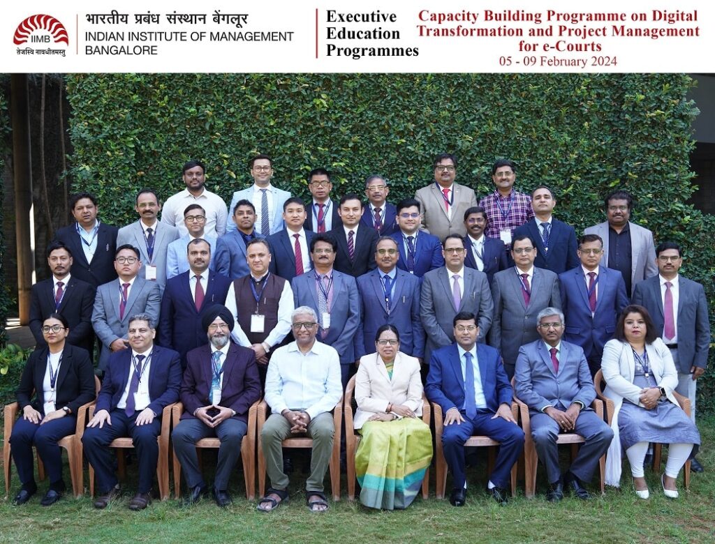 Batch -1 of e-committee officers attending the customized programme on Digital Transformation