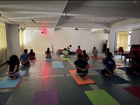 Yoga sessions organised by Ms. Yagnika at IIMB