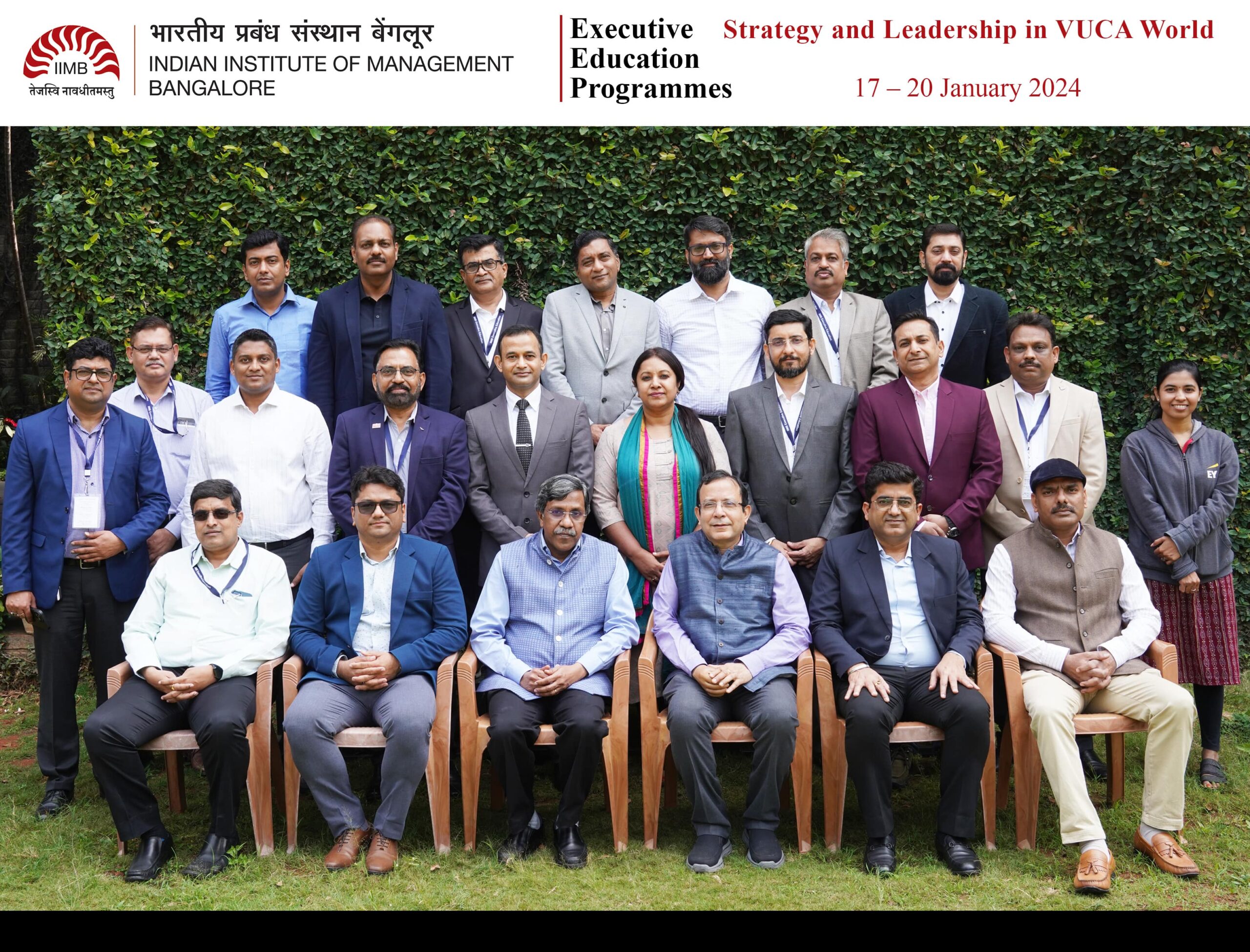 Group photo of participants of VUCA world programme
