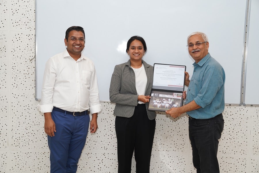 Prof. Suresh awarding the certificates to one the participants of MPEFB-14 programme