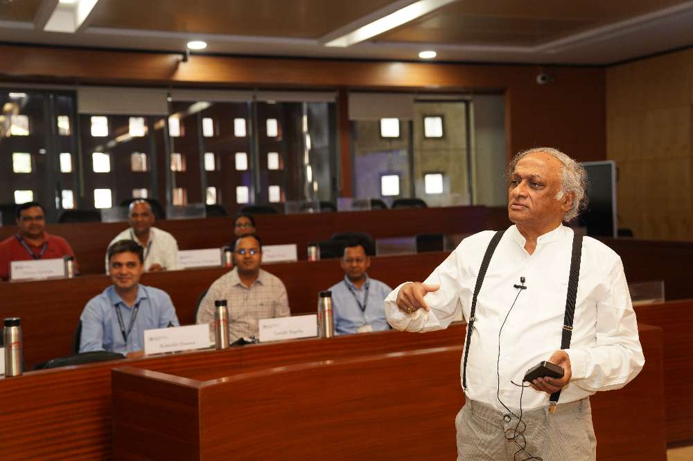 Prof. Raghunath giving an orientation speech during the inaugural of the 18th batch of General management Programme of IT executives