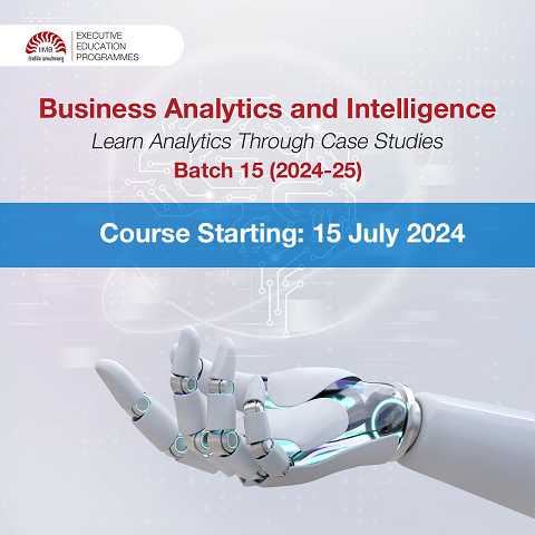 IIMB's long duration course on Business Intelligence and Analytics, starts on 15th July 2024