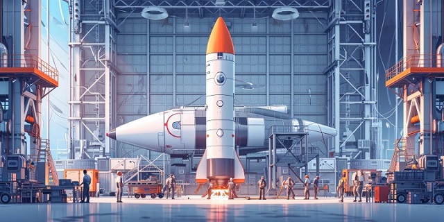 Image of a rocket at MRO site
